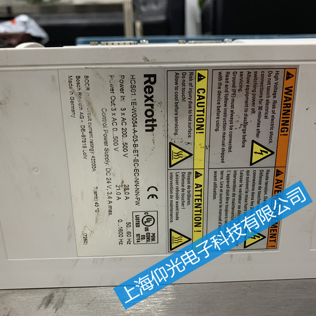 力士樂HCS系列伺服驅(qū)動器開機(jī)報警顯示F8113維修處理